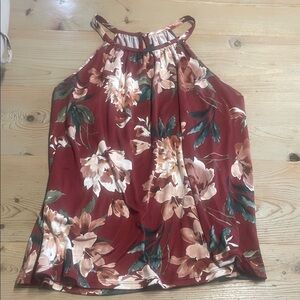 Papermoon Floral Camisole - Red and Green